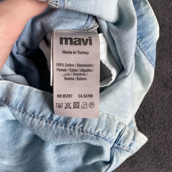 Mavi - Blue Washed Out Romper - Picture 2 of 2